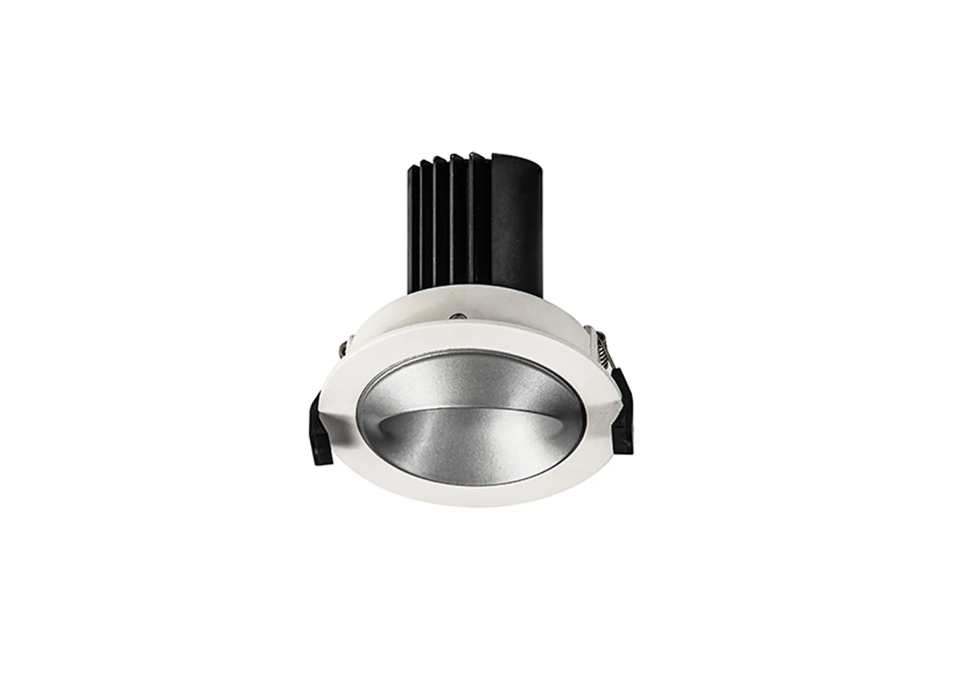 Bonia 12 Tridonic Powered 12W 3000K 1200lm 24° CRI>90 LED Engine White/Silver Fixed Recessed Spotlight, IP20 DM202451  Dlux Bonia 12